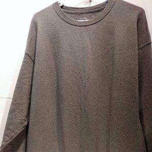 Fruit of the Loom Gray Cotton Polyester Sweatshirt